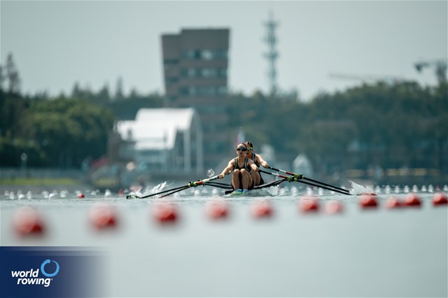 Zoe Hyde (b), Margaret Cremen (s), Women's Double Sculls, Ireland, 2025 World Rowing Championships, Shanghai, China / © World Rowing / Benedict Tufnell