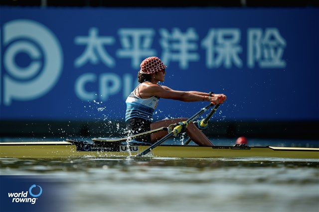 Nicole Yarzon, Lightweight Women's Single Sculls, Uruguay, 2025 World Rowing Championships, Shanghai, China / © World Rowing / Benedict Tufnell